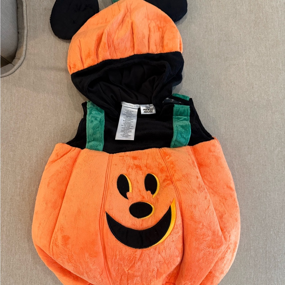 Pottery Barn Kids Mickey Mouse Pumpkin Costume: 12-24M